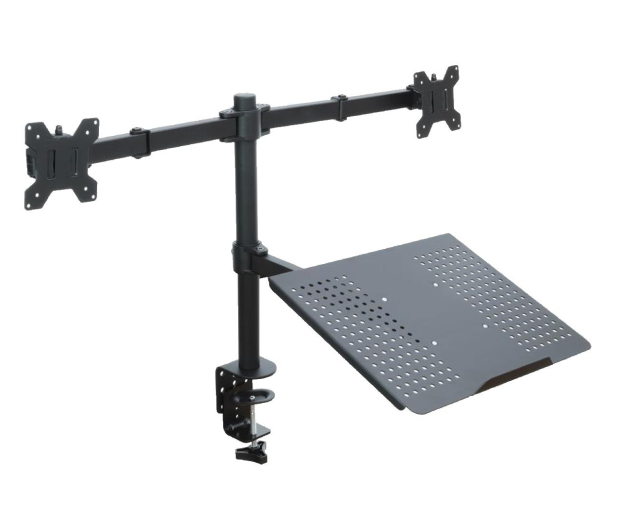 MULTIOFFICE UCHWYT DO MONITORA ART. BIURKOWY DO 2 MONITORÓW LED/LCD 13-27" + notebooka L-25 - 1075748 - zdjęcie